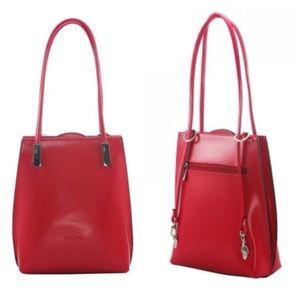 ❌SOLD❌ Frederic T Paris Red Convertible Tote